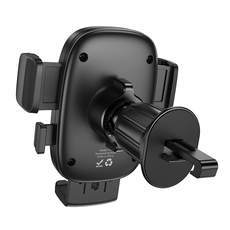 Hoco One Button Car Holder for Air Outlet H75 - Black Metal Gray